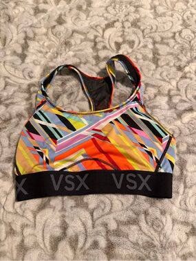 Victoria's Secret Multicolor Geometric Racerback Sports Bra